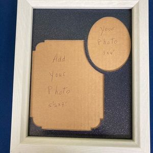White Frame w’ Mat & BackEasel